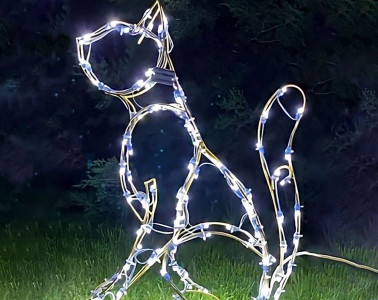 Световая фигура «Кошечка сказочная» уличная