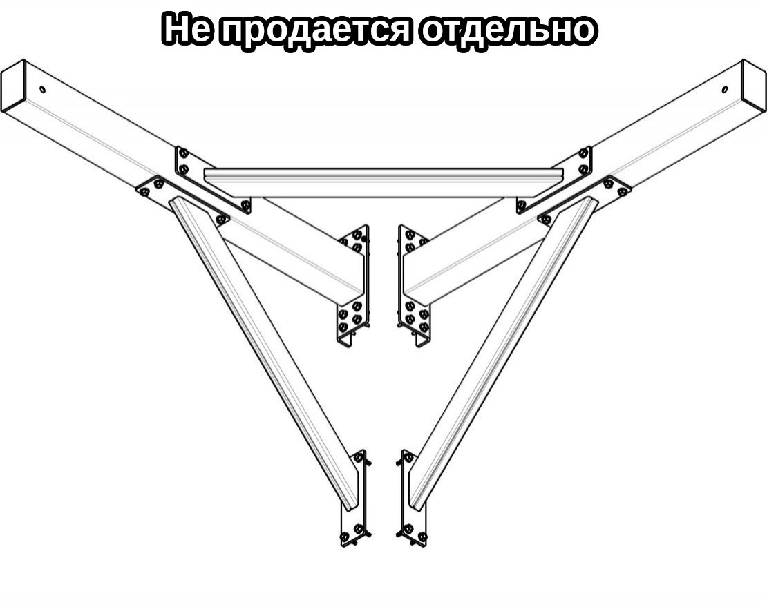 Кронштейн угловой под гасительную сетку